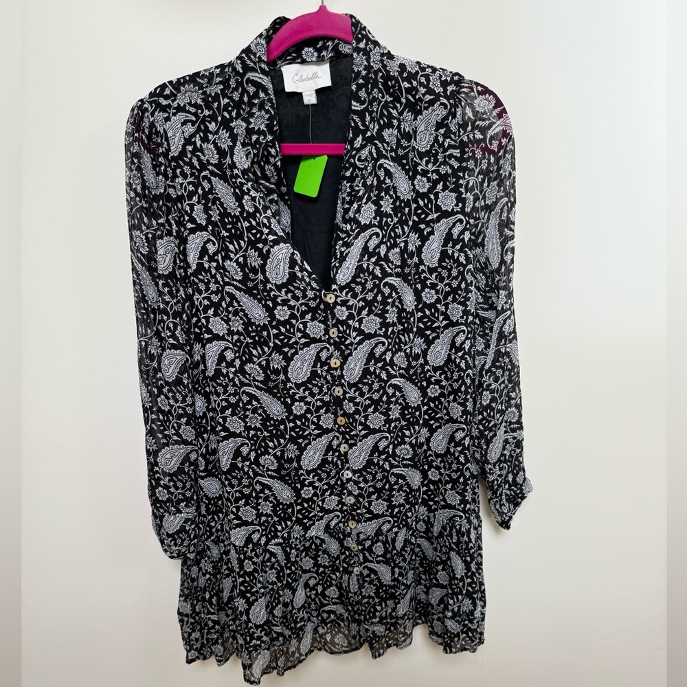 Black and White Paisley Dress